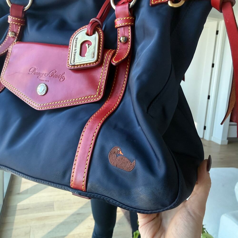 Dooney & Bourke Vintage Smith Nylon Satchel Bag - Picture 6 of 8